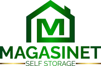 Magasinet Self Storage logotyp för förrådsföretag