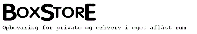 Logo for opbevaringsudbyderen Boxstore