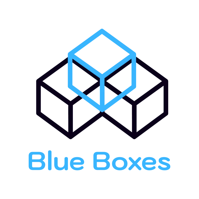 Logotipo del proveedor de autoalmacenaje Blue Boxes