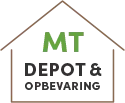 Logo for opbevaringsudbyderen MT Depot og opbevaring